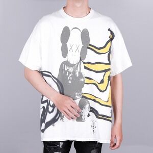 Travis Scott Cactus Jack x KAWS Fragment Tee Men's Large T-Shirt Graffiti White